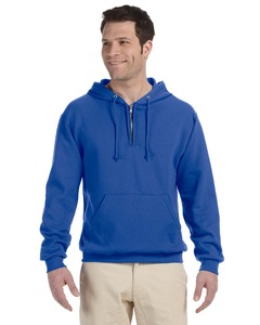 Jerzees 994MR Adult 8 oz. NuBlend® Fleece Quarter-Zip Pullover Hood