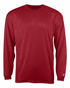 Badger Sport BG2145 Line Embossed L/S Youth Tee