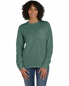 ComfortWash by Hanes GDH250 Unisex 5.5 oz., 100% Ringspun Cotton Garment-Dyed Long-Sleeve T-Shirt with Pocket