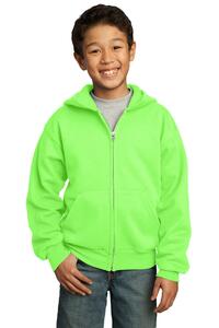 Port & Company PC90YZH Youth Core Fleece Full-Zip Hooded Sweatshirt