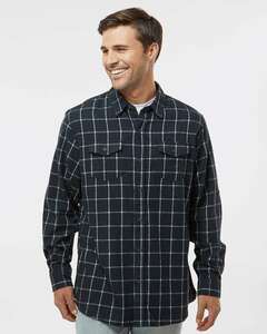 Burnside B8210 Men's Plaid Flannel Shirt