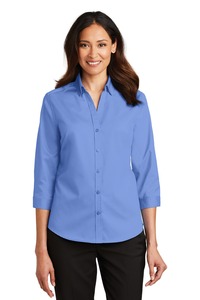 Port Authority L665 Ladies 3/4-Sleeve SuperPro ™ Twill Shirt