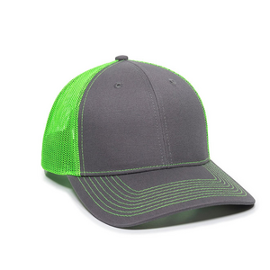 Outdoor Cap OC771 Structured Trucker With Solid Mesh Back Hat