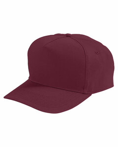 Augusta Sportswear 6207 Youth Five-Panel Cotton Twill Cap