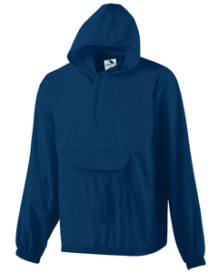 Augusta Sportswear 31300 Hooded Nylon Half Zip Pullover Pouch Jacket