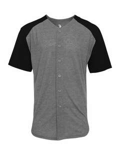 Badger Sport 4950 Tri Blend Full Button Tee
