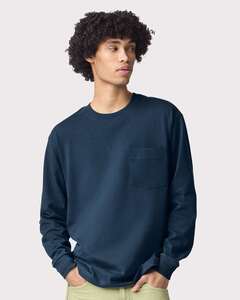 American Apparel AA9410 Super Heavyweight Long Sleeve Pocket Tee