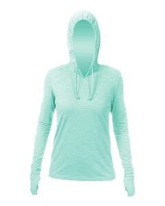 Anetik WSBRZH0 Women's Breeze Tech Hooded Long Sleeve T-Shirt