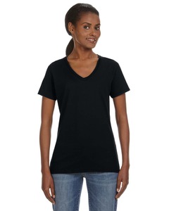 Anvil 88VL Ladies 100% Combed Ring Spun Cotton V-Neck T-Shirt