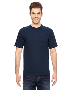Bayside BA7100 Adult 6.1 oz., 100% Cotton Pocket T-Shirt