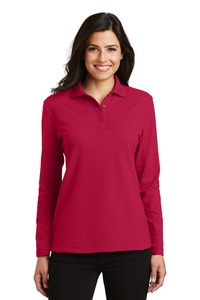Port Authority L500LS Ladies Silk Touch™ Long Sleeve Polo