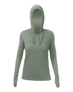 Anetik WSBRZH0 Women's Breeze Tech Hooded Long Sleeve T-Shirt