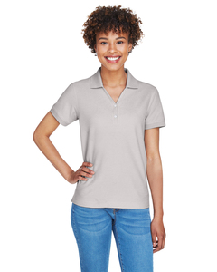 Devon & Jones D100W Ladies' Pima Piqué Y-Collar Polo