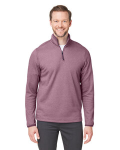 CORE365 CE73 Men's Venture Heathered Stripe Quarter-Zip