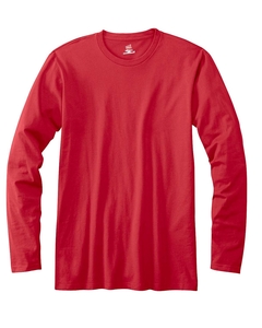 Hanes 498L Adult 4.5 oz., 100% Ringspun Cotton nano-T® Long-Sleeve T-Shirt