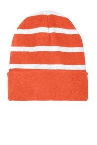 Sport-Tek STC31 Striped Beanie with Solid Band