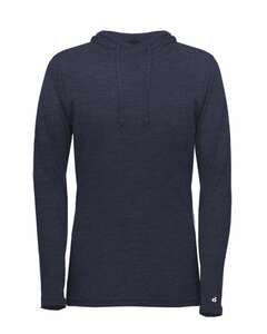 Badger Sport 4965 Tri Blend Surplice Women's Hood Tee