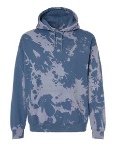 Dyenomite 680BW Essential Fleece Bleach Wash Hooded Sweatshirt