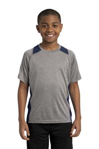 Sport-Tek YST361 Youth Heather Colorblock Contender ™ Tee