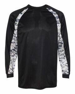 Badger Sport 4155 Digital Hook L/S Tee