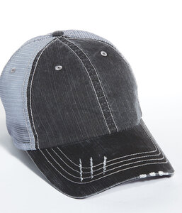 Mega Cap MC6990 Herringbone Trucker Cap