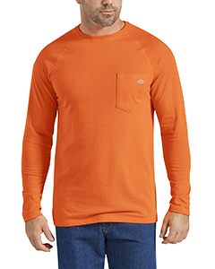 Dickies SL600 Men's Temp-iQ Performance Cooling Long Sleeve Pocket T-Shirt