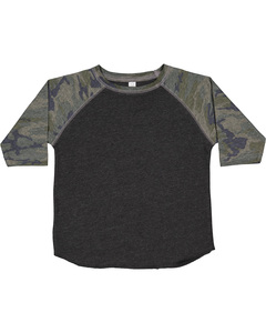 Rabbit Skins RS3330 Toddler Baseball Fine Jersey Three-Quarter Sleeve Tee