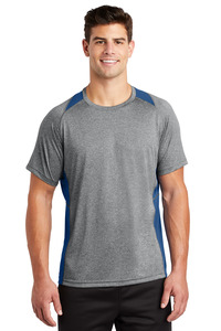 Sport-Tek ST361 Heather Colorblock Contender ™ Tee