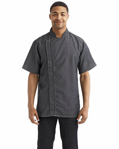 Artisan Collection by Reprime RP906 Unisex Zip-Close Short Sleeve Chef's Coat