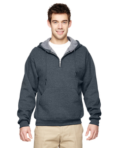 Jerzees 994MR Adult 8 oz. NuBlend® Fleece Quarter-Zip Pullover Hood