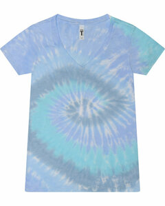 Tie-Dye 1075CD Ladies' V-Neck T-Shirt