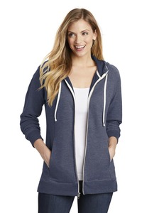 District DT456 Women's Perfect Tri ® French Terry Full-Zip Hoodie