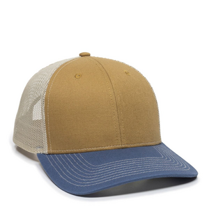 Outdoor Cap OC771 Structured Trucker With Solid Mesh Back Hat