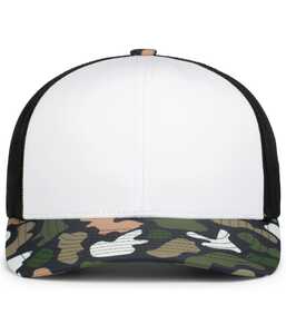 Pacific Headwear P686 DUCK CAMO TRUCKER SNAPBACK CAP