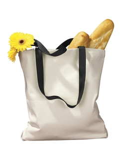 BAGedge BE010 Canvas Tote with Contrasting Handles