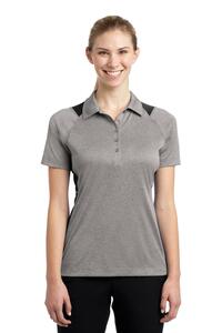 Sport-Tek LST665 Women's Heather Colorblock Contender ™ Polo