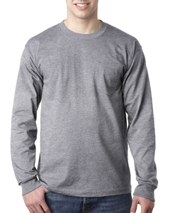 Bayside BA8100 Adult 6.1 oz., 100% Cotton Long Sleeve Pocket T-Shirt
