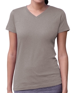 LAT 3507 Ladies' V-Neck Fine Jersey T-Shirt