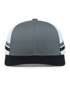 Pacific Headwear P115 Low-Profile Stripe Trucker Cap