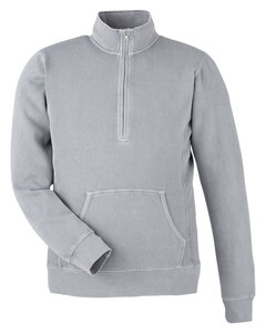 J America 8732JA Unisex Pigment Dyed Fleece Quarter-Zip