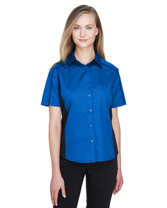 North End 77042 Ladies' Fuse Colorblock Twill Shirt