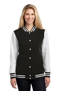 Sport-Tek LST270 Ladies Fleece Letterman Jacket