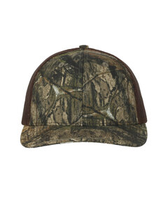 Outdoor Cap OC771C Structured Camo Trucker With Solid Mesh Back Hat