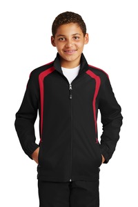 Sport-Tek YST60 Youth Colorblock Raglan Jacket