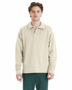 ComfortWash by Hanes GDH490 Unisex Garment Dye Polo Collar Sweatshirt