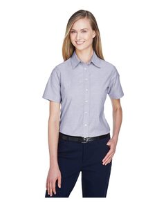Harriton M600SW Women's Stain-Release Short Sleeve Oxford Shirt