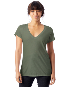 Alternative 2894B2 Ladies' Slinky-Jersey V-Neck T-Shirt