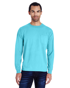 ComfortWash by Hanes GDH250 Unisex Garment-Dyed Long-Sleeve T-Shirt with Pocket