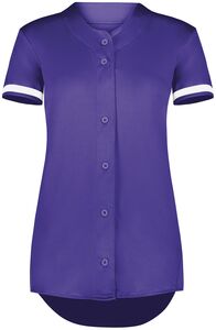 Augusta Sportswear 6920 Girls Cutter+ Full Button Softball Jersey