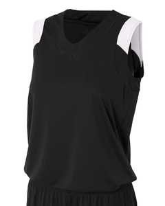 A4 NW2340 Ladies' Moisture Management V Neck Muscle Shirt